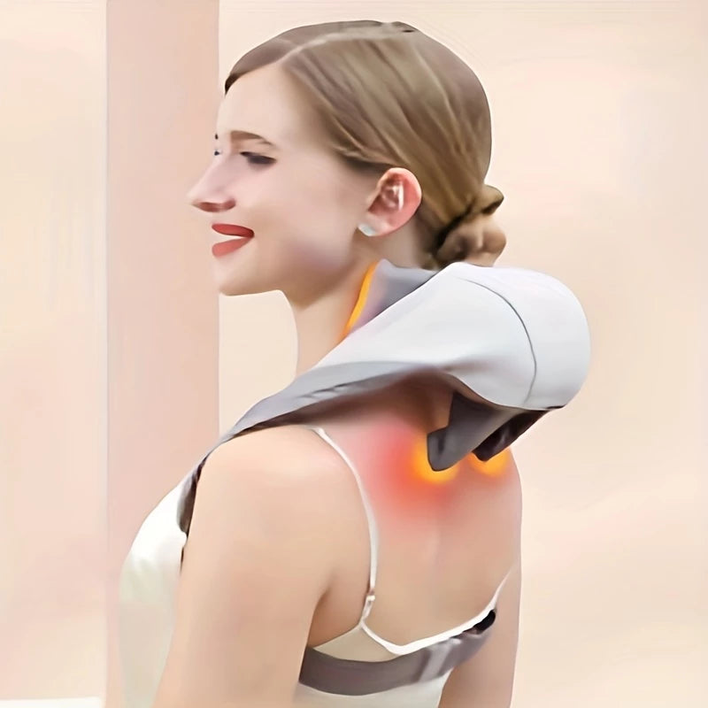 Massageador De Pescoço Inteligentes De Compressão Sem Fio Alívio De Dor