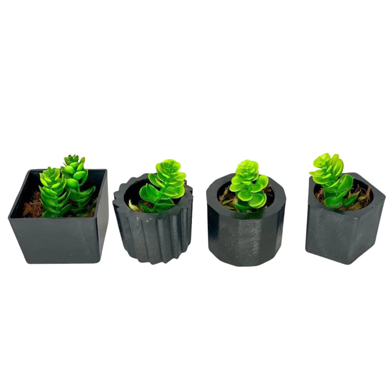 Kit 4 Vasinhos Decoração com Plantinhas