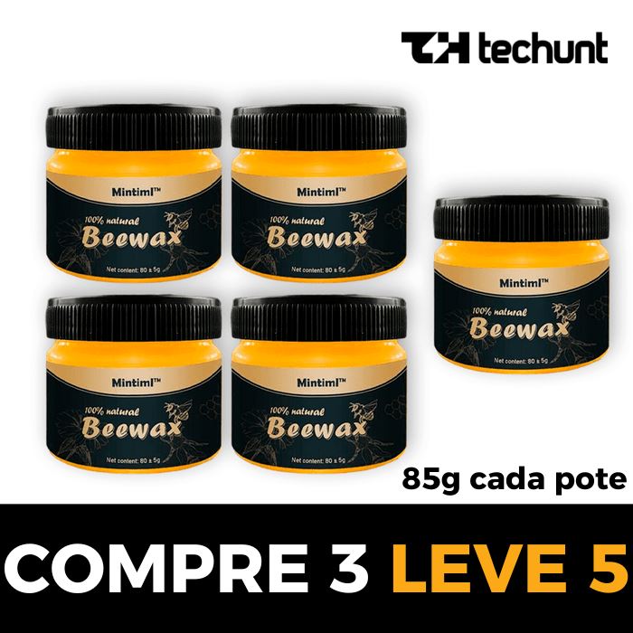 Cera de Polimento de Madeiras BeeWax® - Frete Grátis