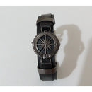 Pulseira Masculina de Couro Sintético com frases religiosas e fecho de aço cirurgico