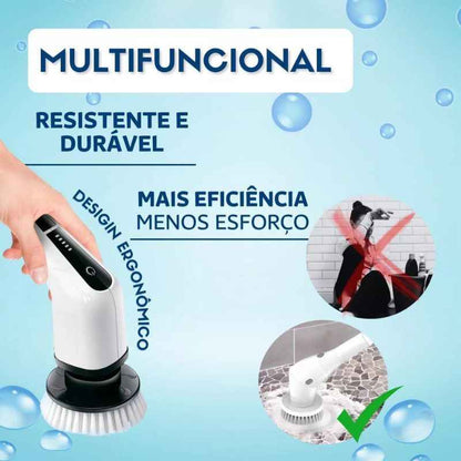 Escova Elétrica de Limpeza Multiuso - 7 em 1