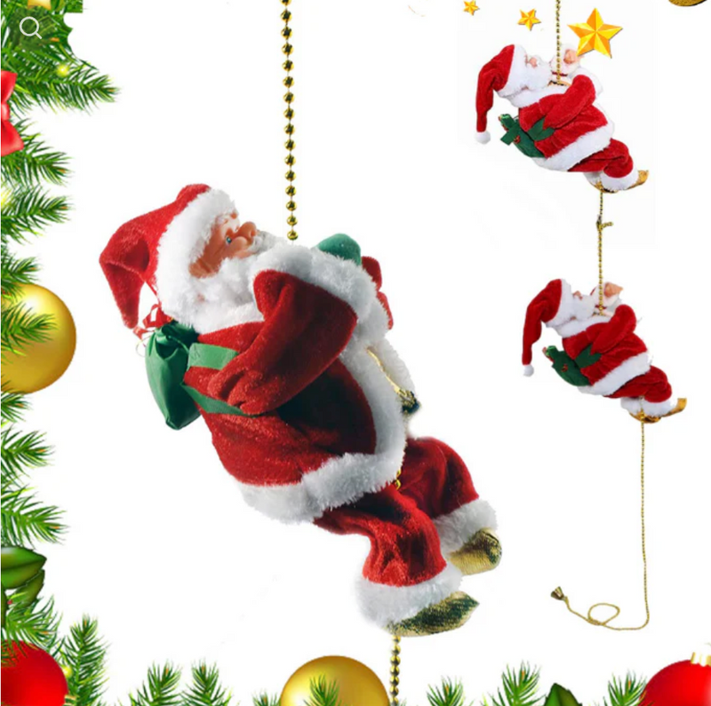 Papai Noel Escalador – Brinquedo de Natal Musical