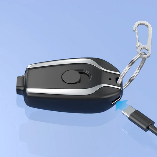 Carregador Portátil Chaveiro Para Android Tipoc iPhone Lightning