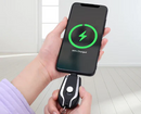 Carregador Portátil Chaveiro Para Android Tipoc iPhone Lightning