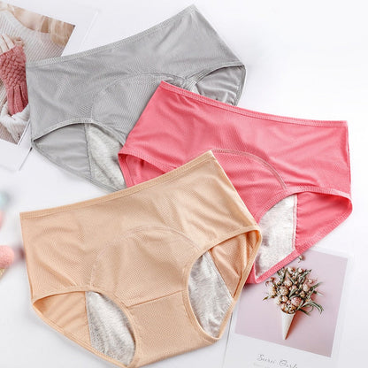 Kit 3 Calcinhas Absorvente Para Incontinência Urinária e Menstruação