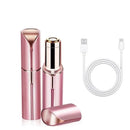 Depilador elétrico em forma de batom portátil para mulheres, aparador indolor de sobrancelha, depilação facial eficaz, barbeador pequeno