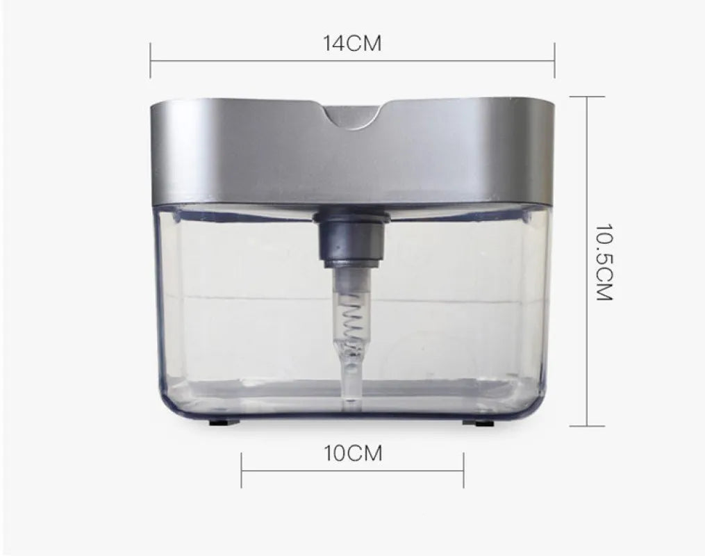 Dispenser para Sabão Liquido Detergente e Porta Esponja 600ml