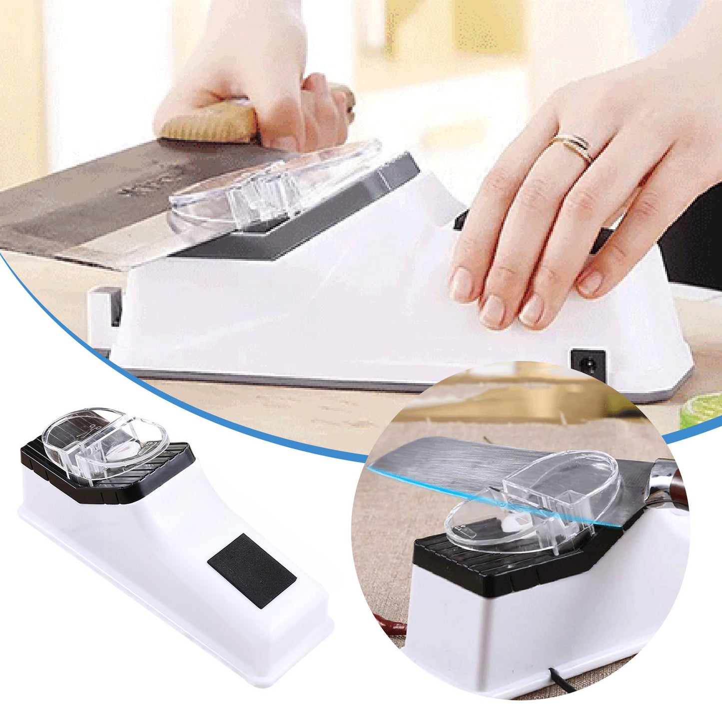 Multifuncional Electric Knife Sharpening Machine, Kitchen Gadget para 5 segundos rápido afiação e polimento