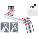Aço inoxidável universal 1080 ° braço giratório giratório giratório extensão torneira aerador torneira da pia da cozinha extensor 2 modo de fluxo de água.torneira