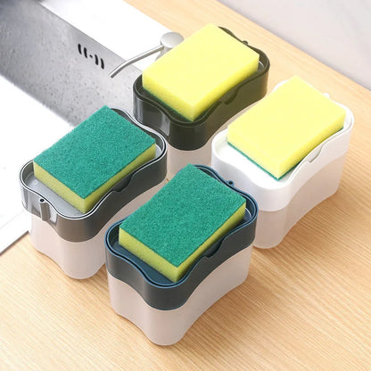 Dispenser para Sabão Liquido Detergente e Porta Esponja 600ml