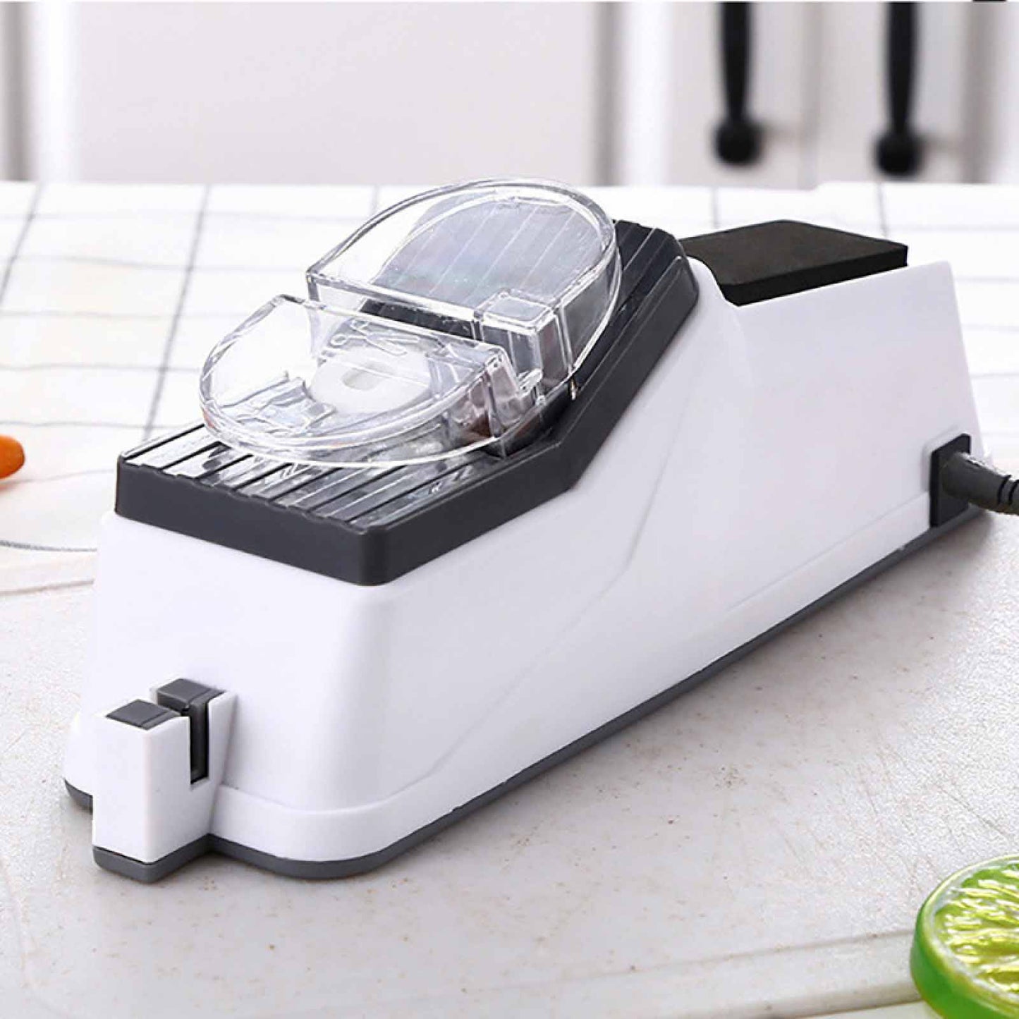 Multifuncional Electric Knife Sharpening Machine, Kitchen Gadget para 5 segundos rápido afiação e polimento