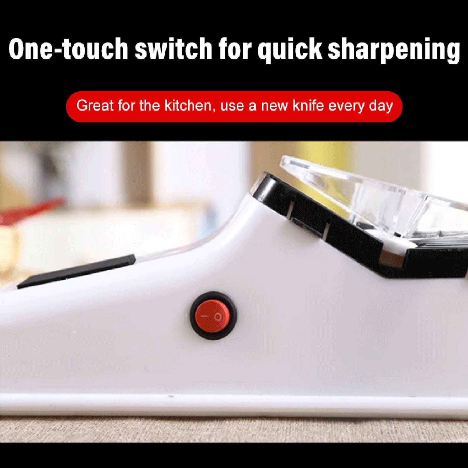Multifuncional Electric Knife Sharpening Machine, Kitchen Gadget para 5 segundos rápido afiação e polimento