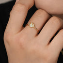 925 prata sol e lua casal anel conjunto céu azul espumante zircônia cúbica anéis promessa jóias finas presentes para o dia dos namorados