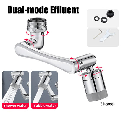 Aço inoxidável universal 1080 ° braço giratório giratório giratório extensão torneira aerador torneira da pia da cozinha extensor 2 modo de fluxo de água.torneira