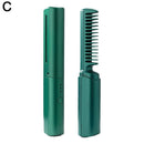 Hot Comb de cabelo sem fio, Mini USB Carregamento Straightener, Aquecimento rápido, Negativo Ion Hair Care, Ferramentas de Styling portáteis, 2in 1