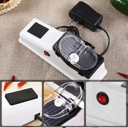 Multifuncional Electric Knife Sharpening Machine, Kitchen Gadget para 5 segundos rápido afiação e polimento