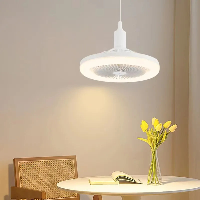 Lâmpada,Ventilador Turbo Led 2 em 1 [UlTRA POTENTE]
