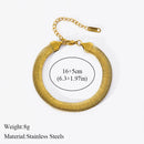 EILIECK-Pulseira de aço inoxidável torcida para mulheres, corrente de pulso banhada a ouro 18k, presente impermeável para joias, braceletes de festa