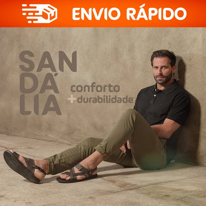 Papete Sandália Original  Masculino Confortável Macia Marrom