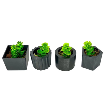 Kit 4 Vasinhos Decoração com Plantinhas