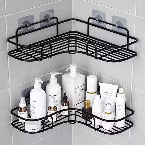 Prateleira Porta Shampoo Sabonete Suporte De Parede com Adesivo(COMPRE 1 LEVE 2)