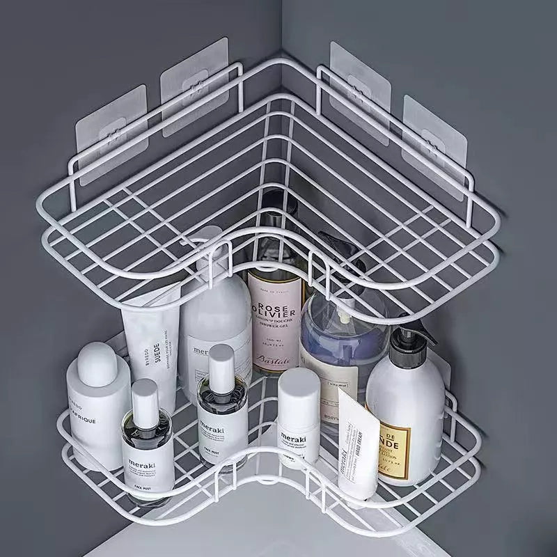 Prateleira Porta Shampoo Sabonete Suporte De Parede com Adesivo(COMPRE 1 LEVE 2)
