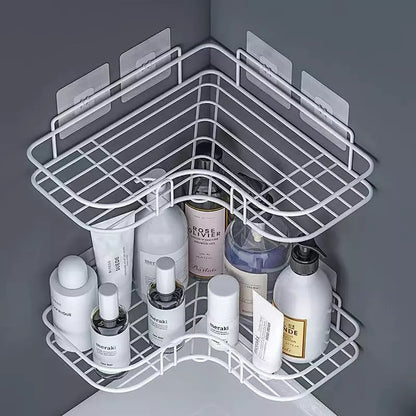 Prateleira Porta Shampoo Sabonete Suporte De Parede com Adesivo(COMPRE 1 LEVE 2)