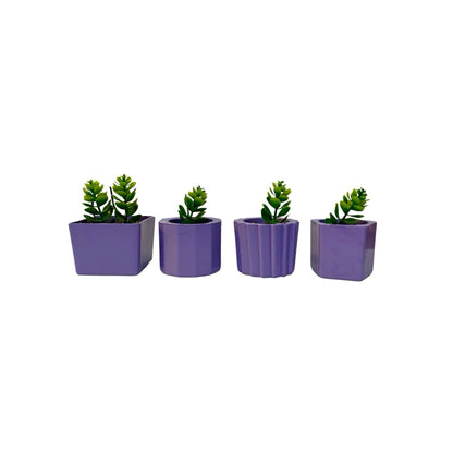 Kit 4 Vasinhos Decoração com Plantinhas