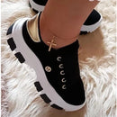 Tênis Novidade 2024 Plataforma NEW FEET Confortável Com Cadarço