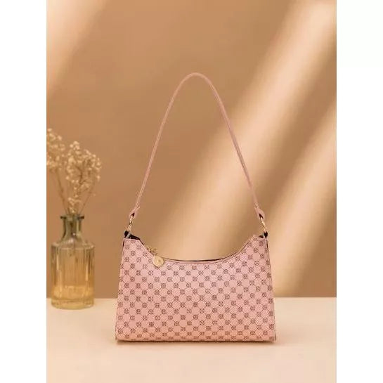 Bolsa Feminina Baguete de Ombro Ziper