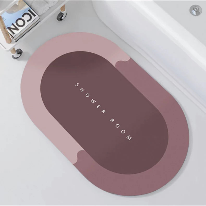 Kit Tapetes  De Secagem Rápida Em Microfibra  Antiderrapante De Banheiro (COMPRE 1 LEVE 2)