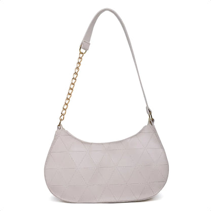 Bolsa Baguete Feminina Corrente  Minimalista Tiracolo De Ombro Transversal Lançamento