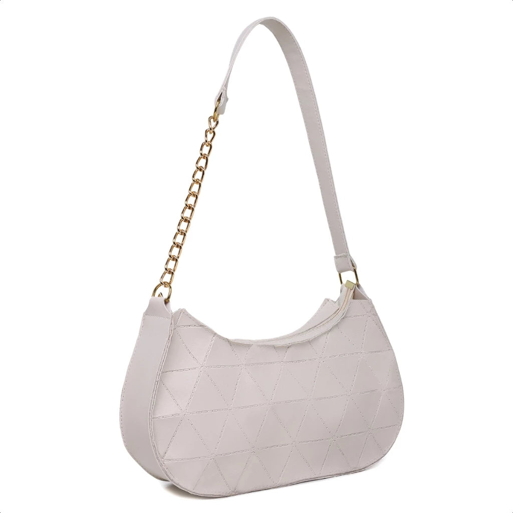 Bolsa Baguete Feminina Corrente  Minimalista Tiracolo De Ombro Transversal Lançamento