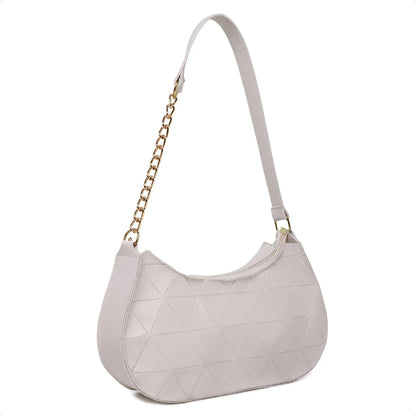 Bolsa Baguete Feminina Corrente  Minimalista Tiracolo De Ombro Transversal Lançamento
