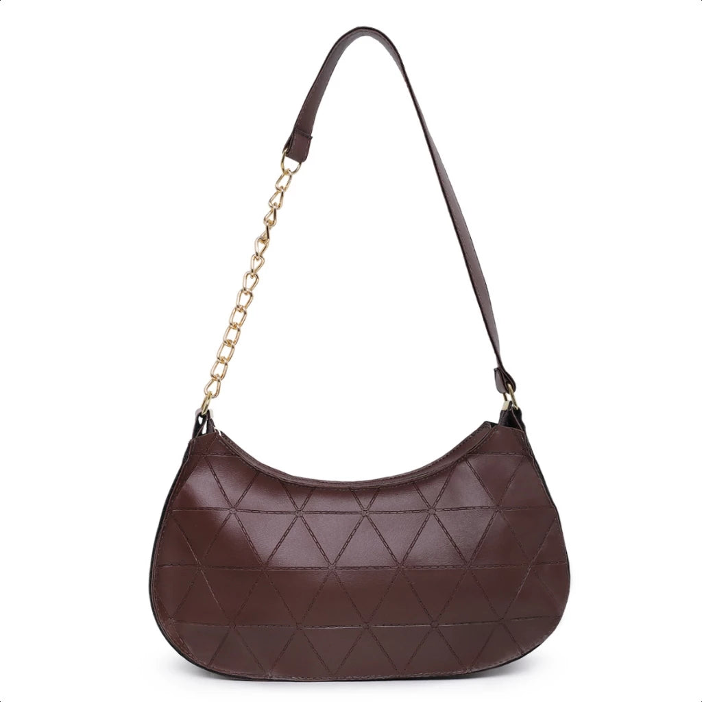 Bolsa Baguete Feminina Corrente  Minimalista Tiracolo De Ombro Transversal Lançamento