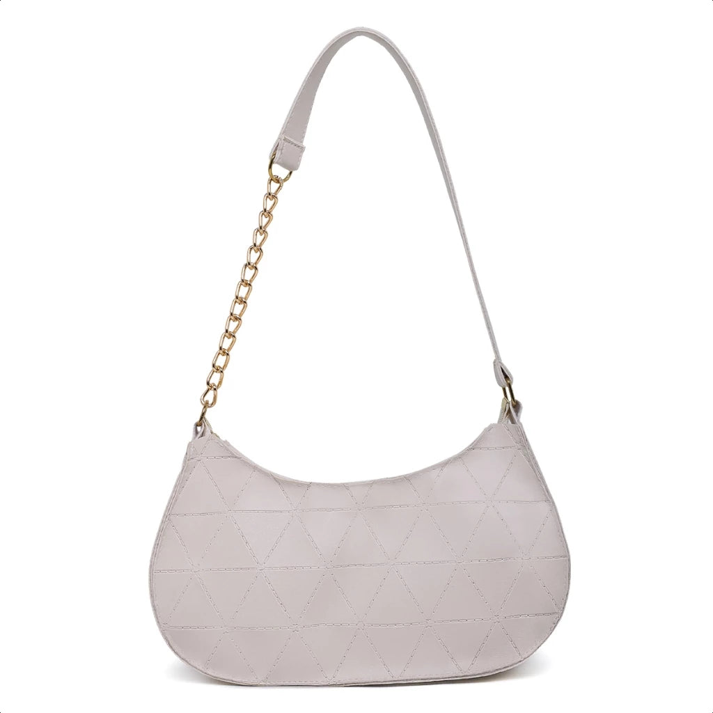 Bolsa Baguete Feminina Corrente  Minimalista Tiracolo De Ombro Transversal Lançamento