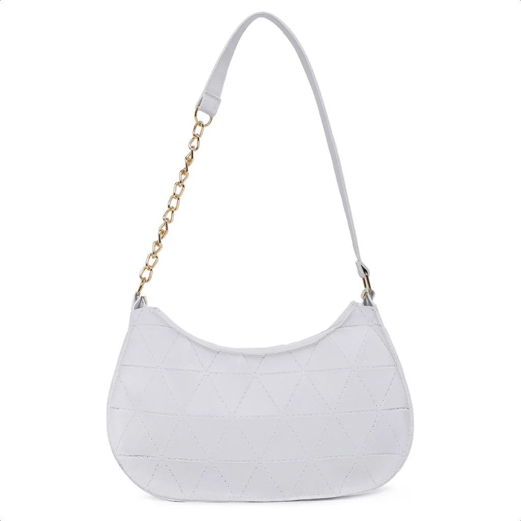 Bolsa Baguete Feminina Corrente  Minimalista Tiracolo De Ombro Transversal Lançamento