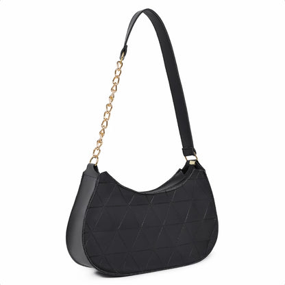 Bolsa Baguete Feminina Corrente  Minimalista Tiracolo De Ombro Transversal Lançamento