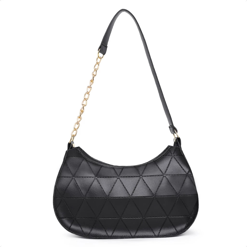 Bolsa Baguete Feminina Corrente  Minimalista Tiracolo De Ombro Transversal Lançamento