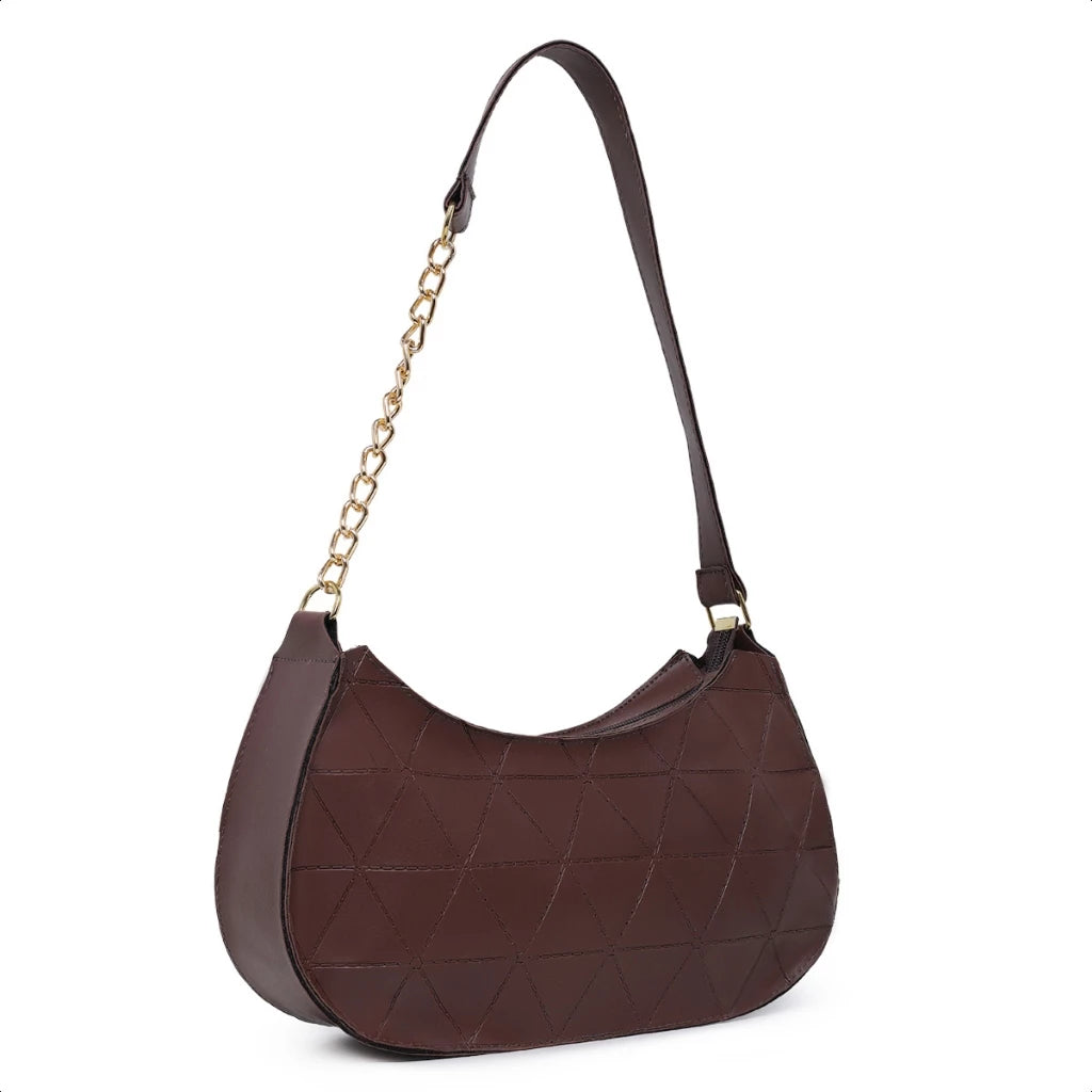 Bolsa Baguete Feminina Corrente  Minimalista Tiracolo De Ombro Transversal Lançamento