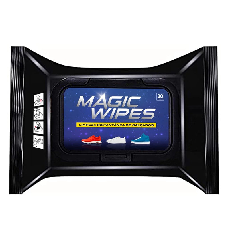 Limpa Tênis Sapato Bolsa Instantaneo Magic Wipes Pratico