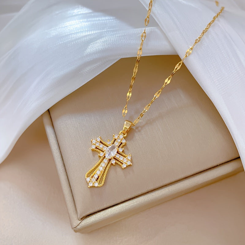 Colar Cruz Elegante