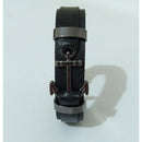 Pulseira Masculina de Couro Sintético com frases religiosas e fecho de aço cirurgico