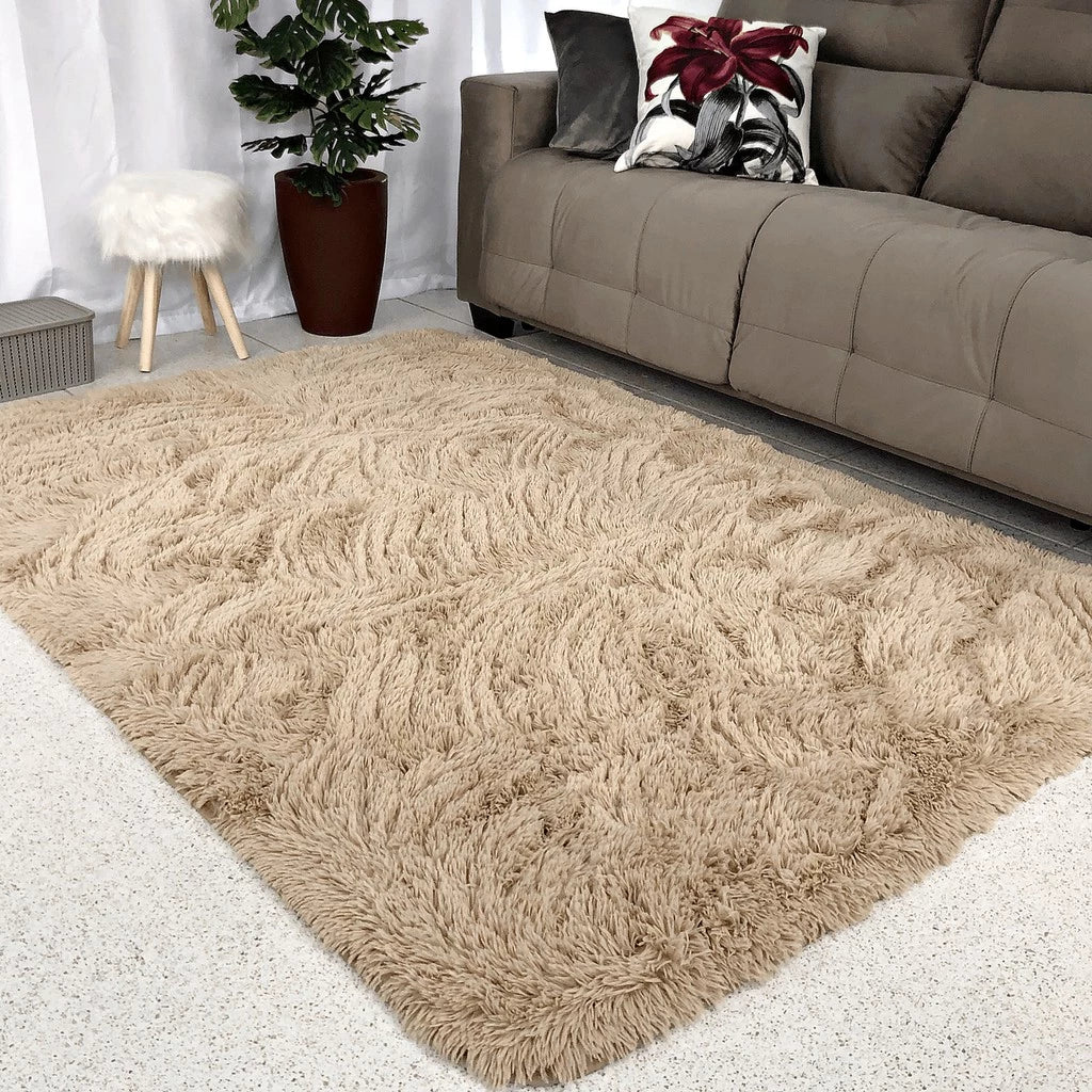 Tapete Sala 1,00 X 1,50 Peludo Macio