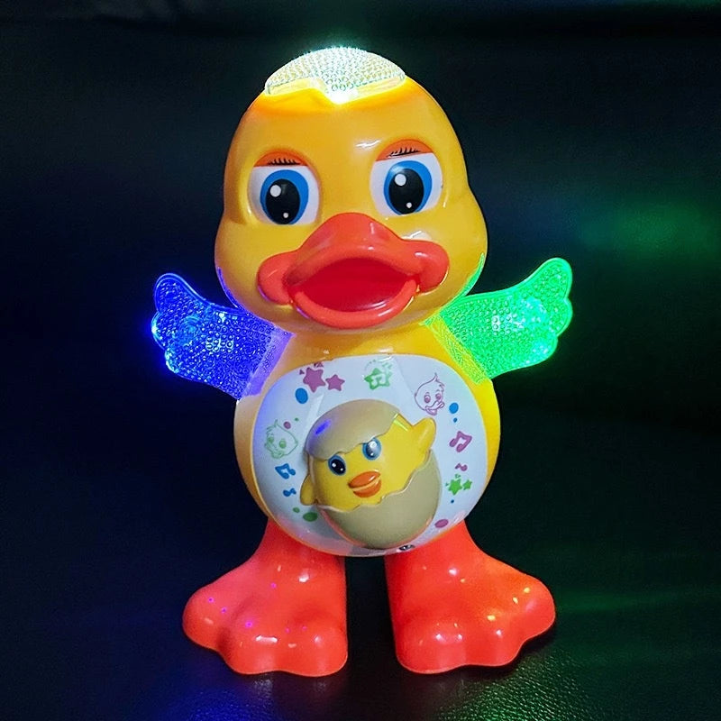 Patinho Que Dança e Balança Com Som Luz Infantil