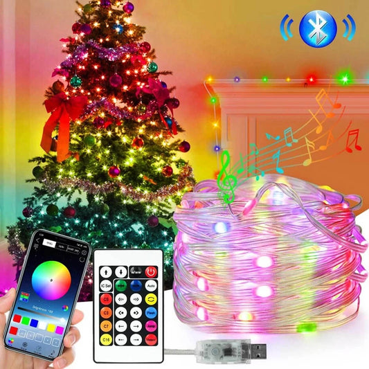 Led Natalino  - Personalize Pelo Celular [Á PROVA D'ÁGUA]