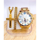 Kits Relógio Masculinos + pulseira + caixa  Á Prova D'água