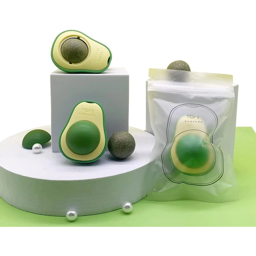 KIT de Abacate De Brinquedo Para Gatos Com Catnip Erva Gato Natural(COMPRE 1 LEVE 2)