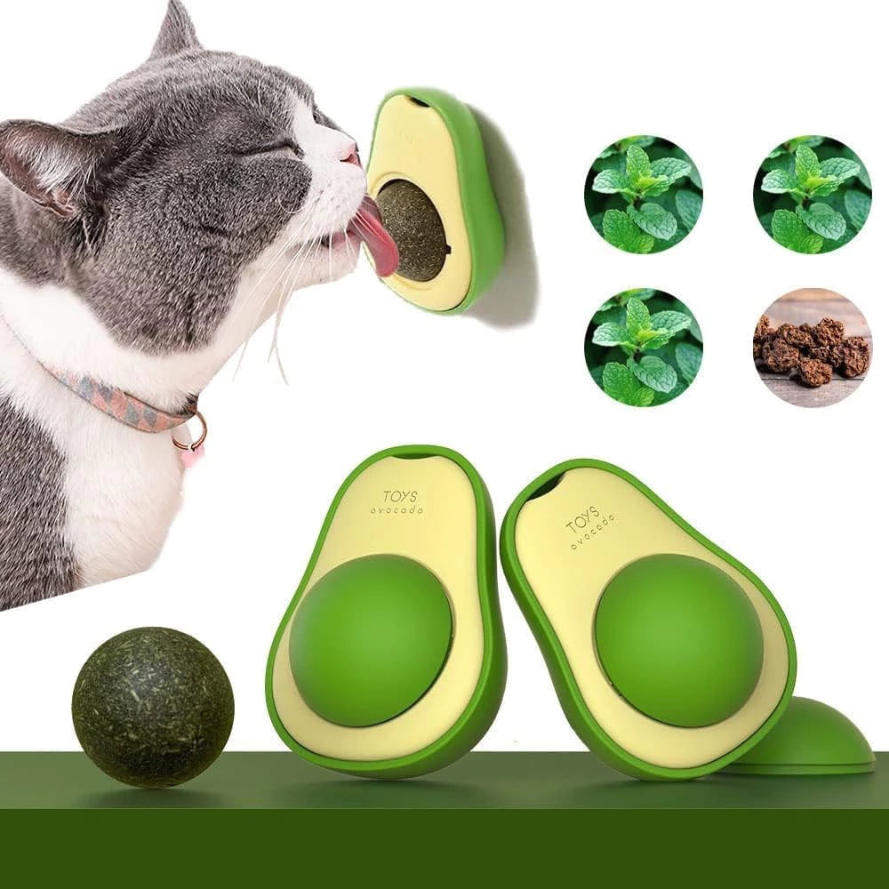 KIT de Abacate De Brinquedo Para Gatos Com Catnip Erva Gato Natural(COMPRE 1 LEVE 2)