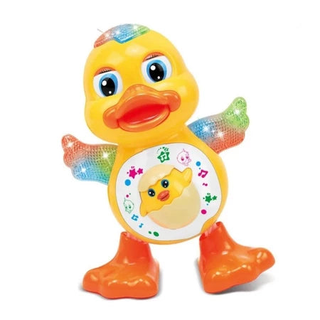 Patinho Que Dança e Balança Com Som Luz Infantil